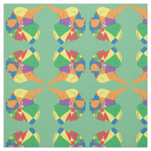 Tissu Grand Danois coloré