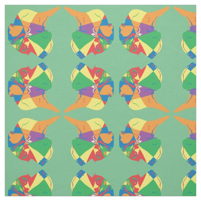Tissu Grand Danois coloré (Échantillon)