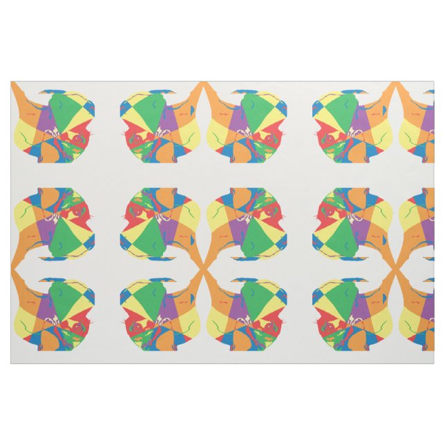 Tissu Grand Danois coloré (Fat Quarter)