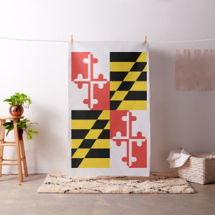 Tissu Grand drapeau du Maryland Coton de Pima (largeur 5
