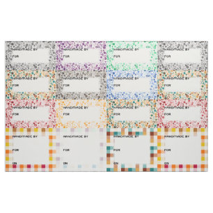 Tissu Grand Étiquette de courtepointe - Paisley et En vi