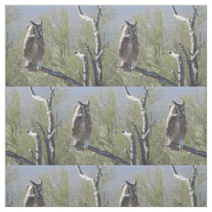 Tissu Grand hibou à cornes