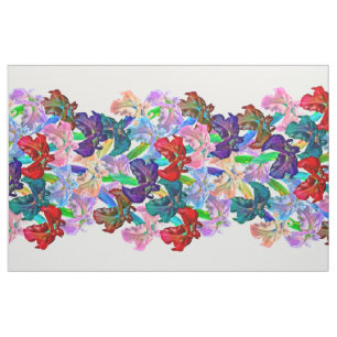Tissu Grand panneau d'iris lumineux
