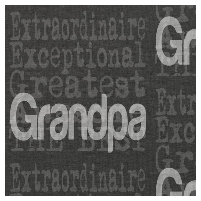 Tissu Grand-père Extraordinaire (Fermer)