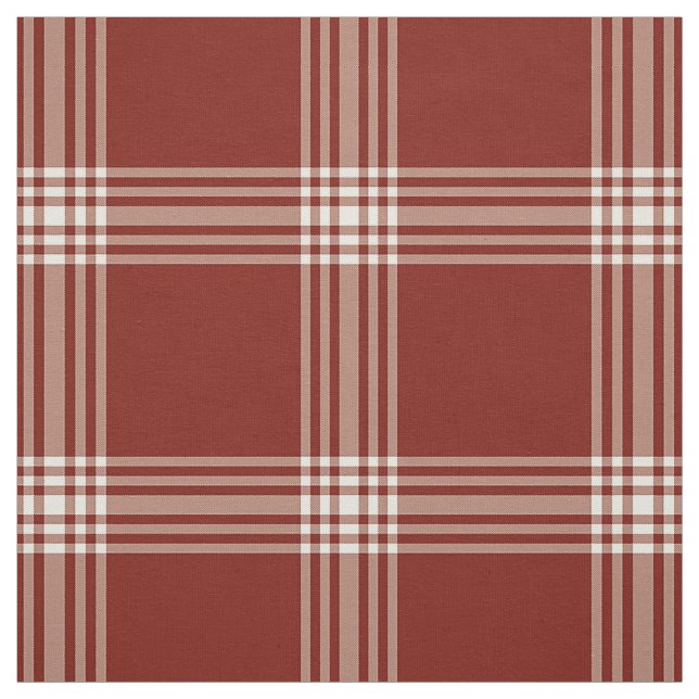 Tissu Grand Plat rouge et blanc (Échantillon)