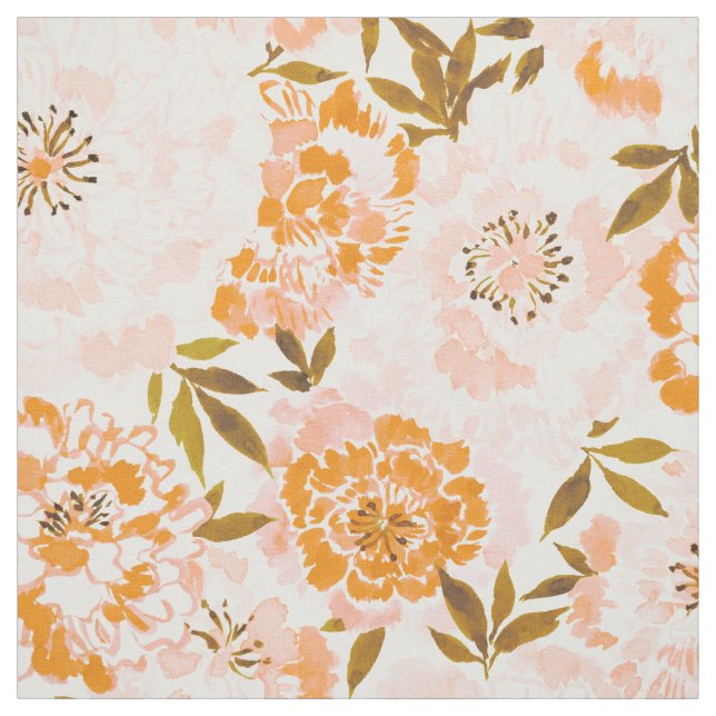 Tissu GRANDE BEAUTÉ Blush Chinoiserie Peony Floral (Échantillon)