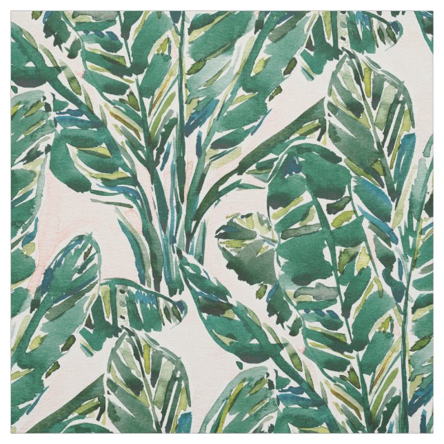 Tissu GRANDE feuille de banane de SENTIMENTS tropicale (Échantillon)