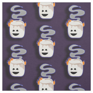 Tissu Grande guimauve fumeuse de Smore