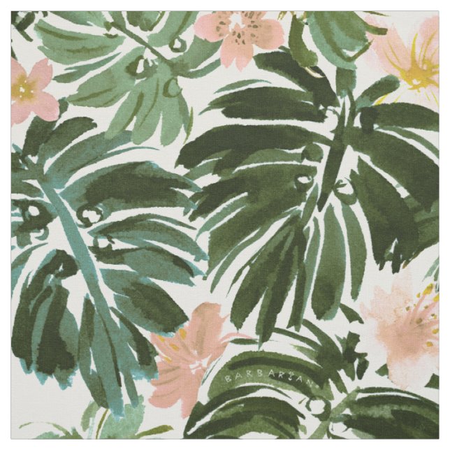 Tissu GRANDE MOOD Monstera Floral Tropical (Échantillon)