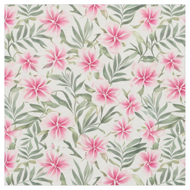 Tissu Grandes fleurs florales (Fermer)