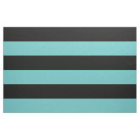 Grandes rayures noires et turquoises