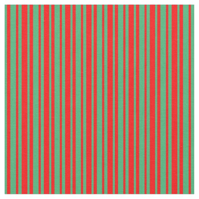 Tissu Grandes vertes et rouges de mer (Fermer)
