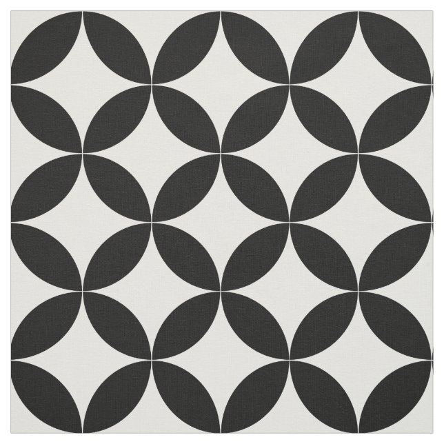 Tissu Grands cercles du milieu du siècle moderne répéter (Échantillon)