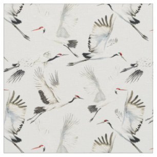 Tissu Grands oiseaux Chick maison de campagne anglaise