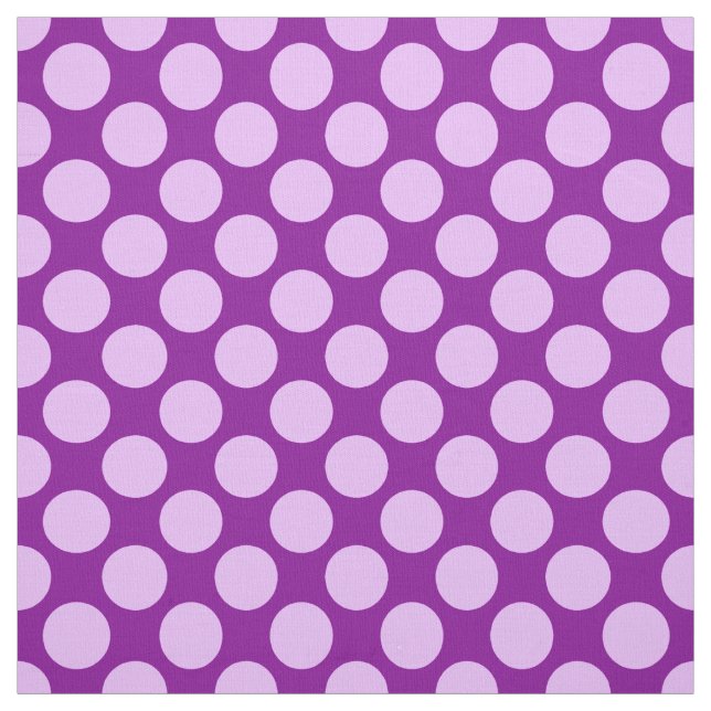 Tissu Grands points rétro - orchidée et violette (Échantillon)
