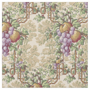 Tissu Grapevine vintage & Fruit Garden Trellis Motif