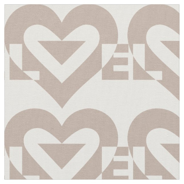Tissu Graphique d'amour cool, gris (Fermer)