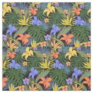 Tissu Graphique de fleur d'Aloha de Hawaii tropical