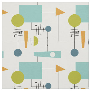 Tissu Graphique de flux géométrique funky Moderne du mil