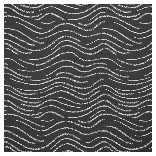 Tissu Gravure à rayures blanches et noires (Échantillon)