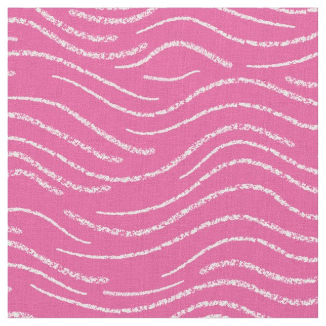 Tissu Gravure à rayures blanches et roses Whimsical (Fermer)