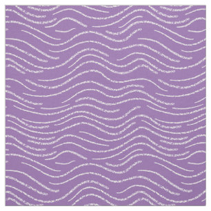 Tissu Gravure blanche violette de Whimsical