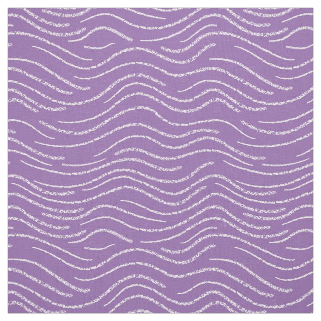 Tissu Gravure blanche violette de Whimsical (Échantillon)