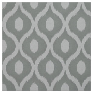 Tissu Gray ikat design marocain