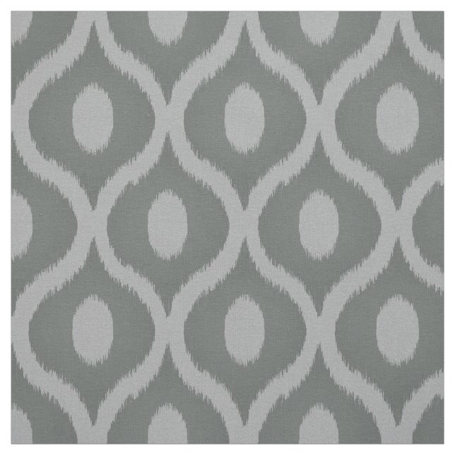 Tissu Gray ikat design marocain (Échantillon)