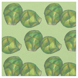 Tissu Green Brussels Sproues Légumes végétariens Foodie