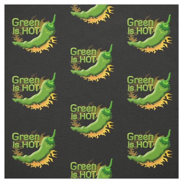 Tissu Green is HOT (Échantillon)