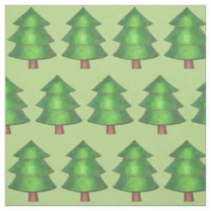 Tissu Green Pine Tree Forest Camp Bois