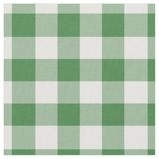 Tissu Green & White Plaid Gingham (Fermer)