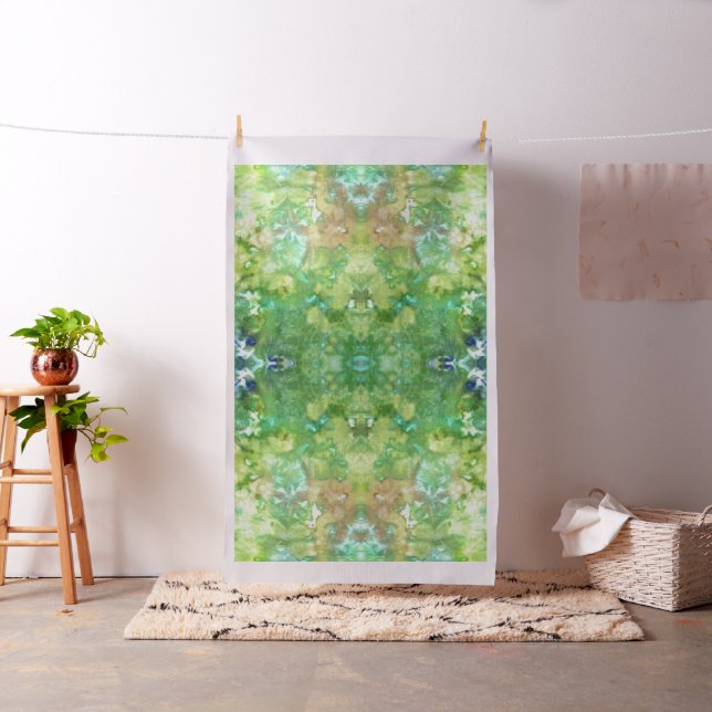 Tissu Greenwoods a reflété la copie de glace-colorant (In Situ)