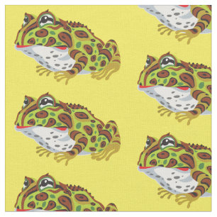 Tissu grenouille à cornes