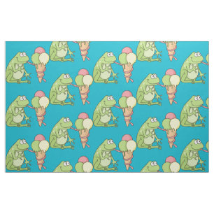 Tissu Grenouille à crème glacée