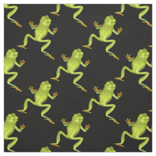 Tissu Grenouilles d'arbre vert