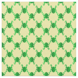 Tissu Grenouilles mignonnes de bande dessinée