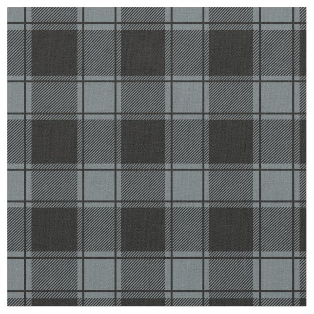 Tissu Grey Blue & Black Buffalo Plaid (Fermer)
