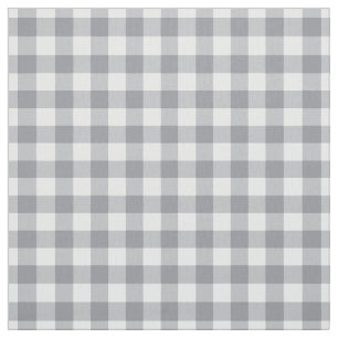 Tissu Grey clair En vichy