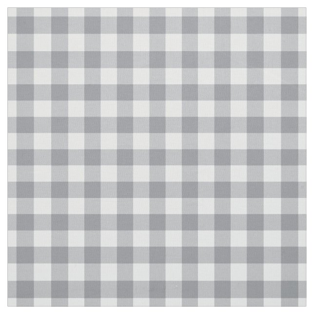 Tissu Grey clair En vichy (Échantillon)