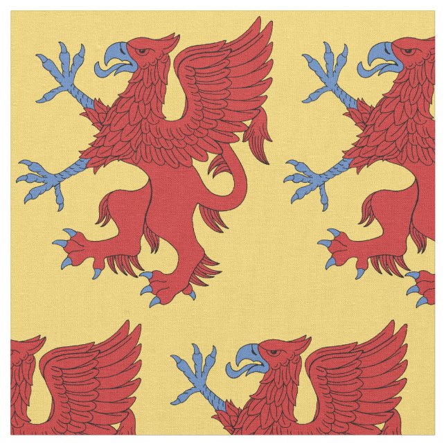 Tissu Griffin Rampant Gules (Fermer)