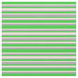 Tissu Grillades vert citron, bisque et gris foncé