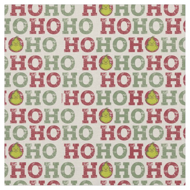 Tissu Grille | Ho Ho Ho Motif (Fermer)