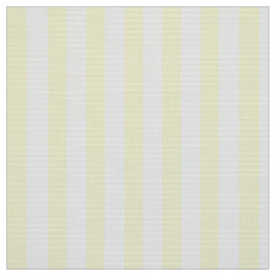 Tissu Grilles verticales jaune et blanc citron