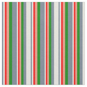 Tissu gris ardoise, beige, rouge, Saumon foncé et vert