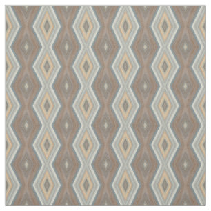 Tissu Gris Ardoise Bleu Beige Brown Jacquard funky Motif