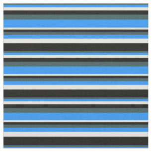 Tissu gris ardoise foncé, bleu, jaune clair et noir
