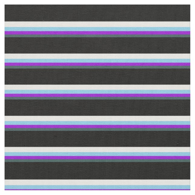 Tissu gris ardoise foncé, violet, bleu ciel, blanc et no (Fermer)