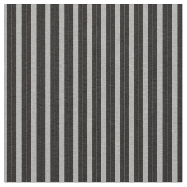 Tissu gris avec des rayures noires (Fermer)